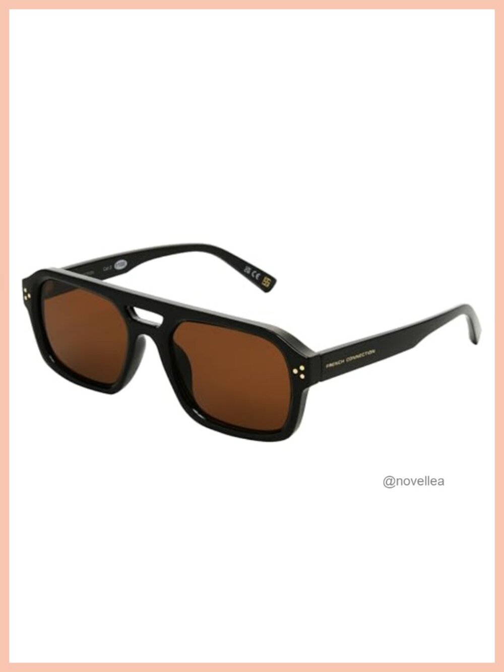 Aviator Sunglasses, Recycled Plastic Frame, UVA/UVB Protection, Scratch